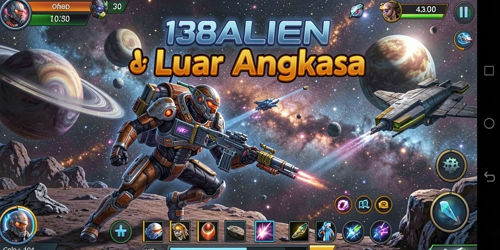 Gameplay seru 138ALIEN di luar angkasa.