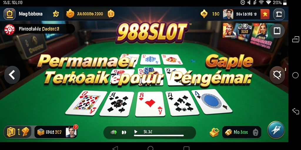Gameplay seru 988SLOT dengan suasana Gaple yang kental.