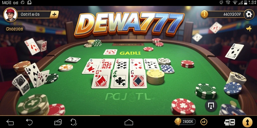 Tangkapan layar DEWA777 menampilkan gameplay Gaple yang seru dan menarik.
