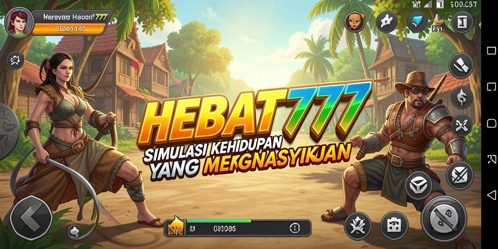 Tangkapan layar gameplay HEBAT777 dengan interaksi mendalam.