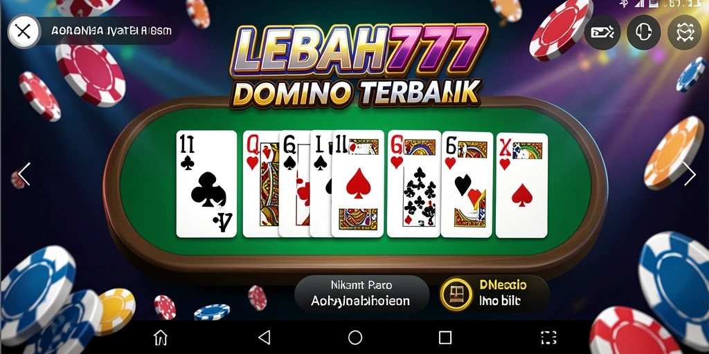 Tangkapan layar dari gameplay Domino yang menegangkan di LEBAH777.