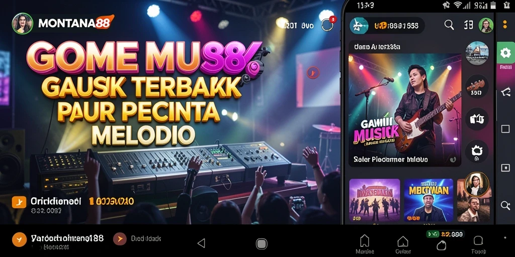 Tampilan gameplay MONTANA88 yang menarik dengan berbagai fitur musik.