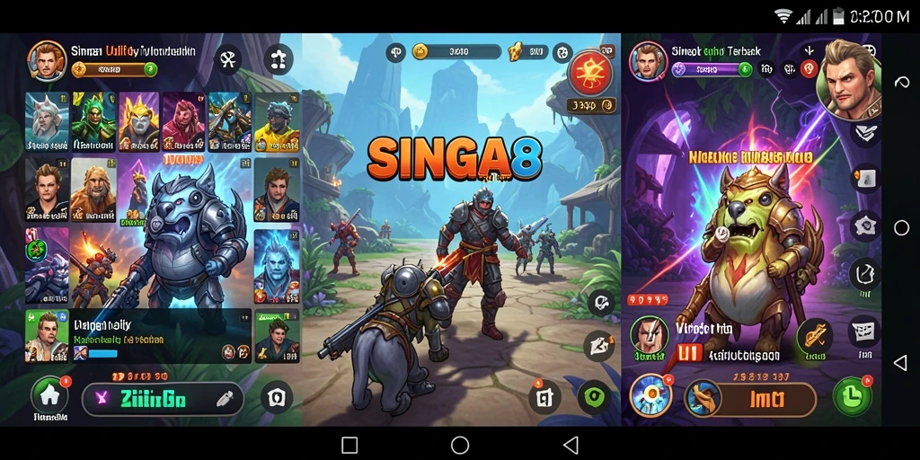 Tampilan antarmuka utama SINGA8 dengan fitur-fitur Utility.