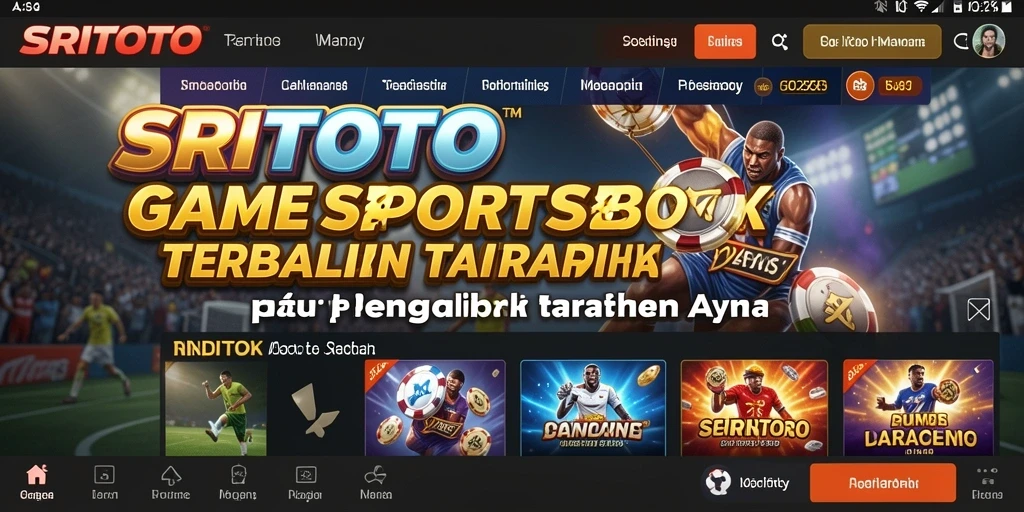 Tampilan grafik menarik dari gameplay <strong>SRITOTO</strong> saat melakukan taruhan olahraga.