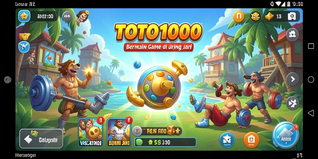 Tampilan menarik dari gameplay TOTO1000 yang mengasyikkan.