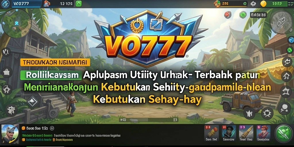 Screenshot utama VO777 menampilkan antarmuka aplikasi Utility yang user-friendly.